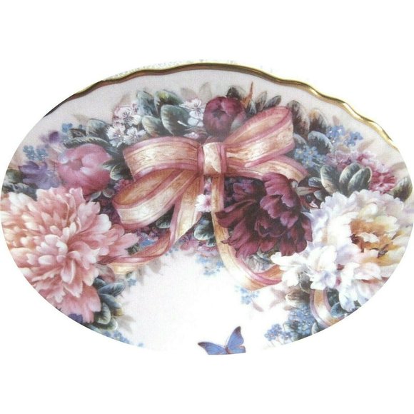 Lena Liu CIRCLE OF LOVE Plate 1st FLORAL GREETINGS - Picture 2 of 7